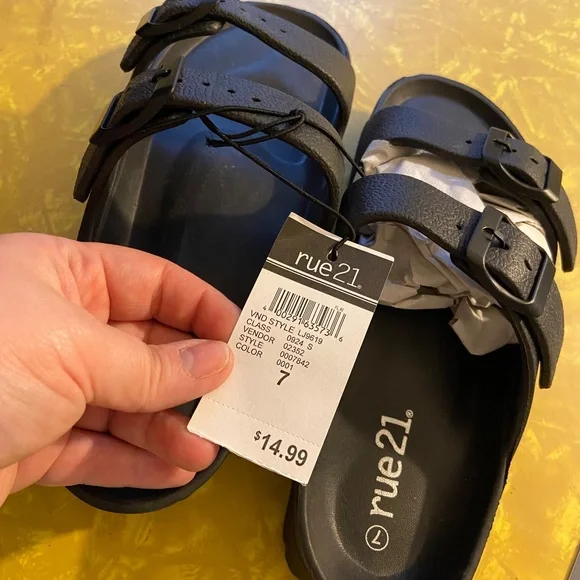 Rue21 Black Platform Sandals - Picture 5 of 5